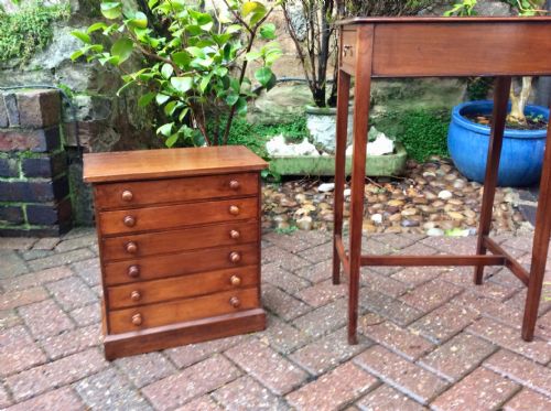 MINIATURE COLLECTORS CHEST OF DRAWERS - ADDITIONAL PHOTO 1