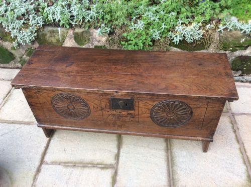OAK PLANK COFFER OR SWORD CHEST - ADDITIONAL PHOTO 3