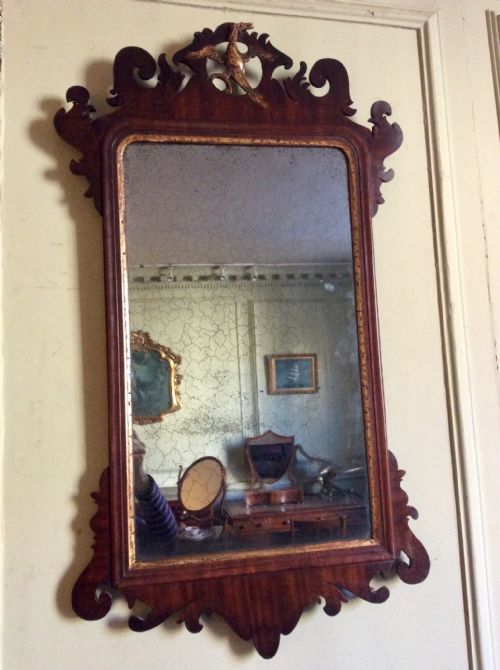 georgian fretwork mirror - CATEGORY: ANTIQUE MIRRORS - DATED 18TH CENTURY