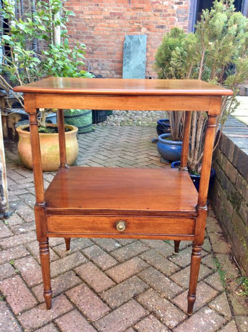 mahogany regency two tier side table - CATEGORY: ANTIQUE TABLES - DATED REGENCY