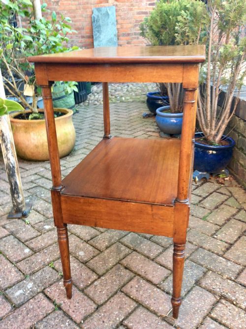 MAHOGANY REGENCY TWO TIER SIDE TABLE - ADDITIONAL PHOTO 3
