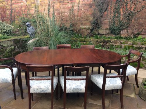 LARGE GEORGIAN MAHOGANY DINING TABLE - ADDITIONAL PHOTO 6