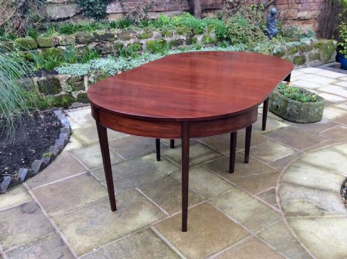 LARGE GEORGIAN MAHOGANY DINING TABLE - ADDITIONAL PHOTO 7