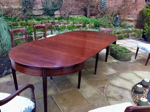 large georgian mahogany dining table - CATEGORY: ANTIQUE TABLES - DATED 18TH CENTURY