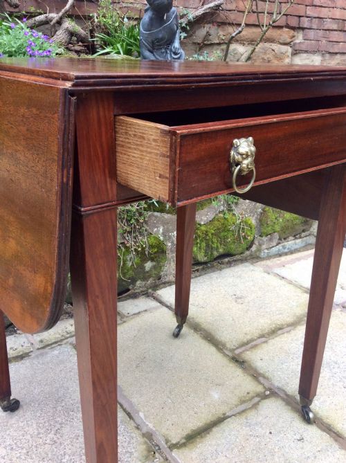 NARROW MAHOGANY GEORGIAN SIDE TABLE - ADDITIONAL PHOTO 8