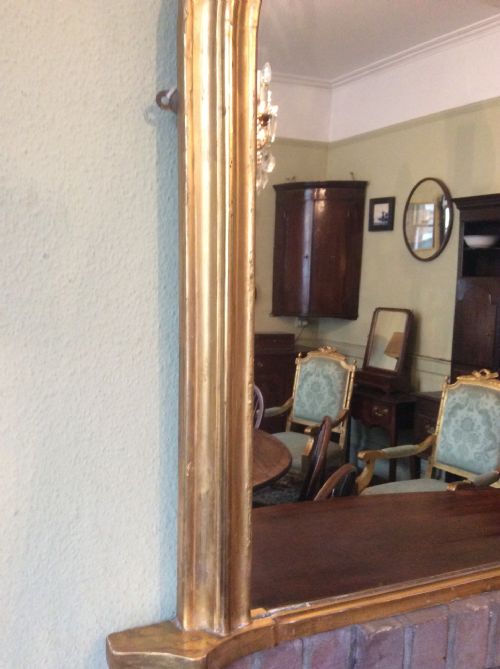 VICTORIAN GILTWOOD OVERMANTLE MIRROR - ADDITIONAL PHOTO 1