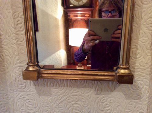 A PRETTY LITTLE REGENCY GILTWOOD PIER MIRROR - ADDITIONAL PHOTO 2