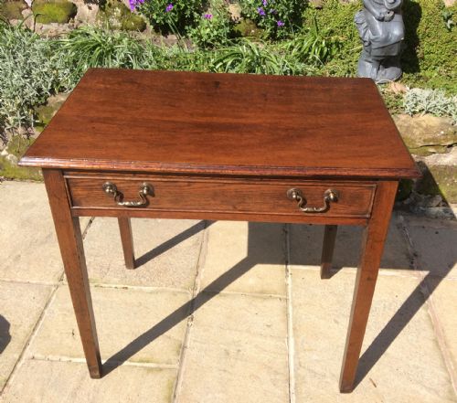 georgian oak side table - CATEGORY: ANTIQUE TABLES - DATED 1800