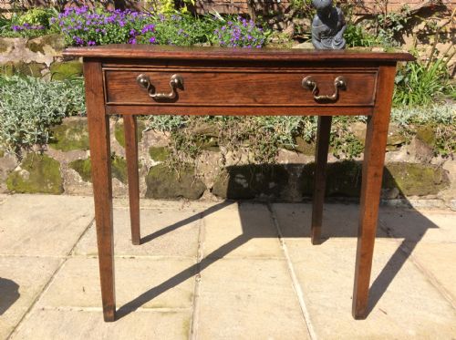 GEORGIAN OAK SIDE TABLE - ADDITIONAL PHOTO 2