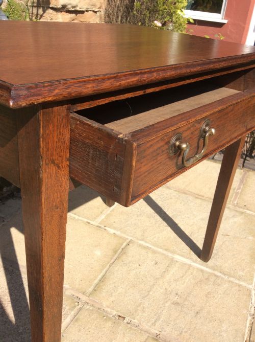 GEORGIAN OAK SIDE TABLE - ADDITIONAL PHOTO 4