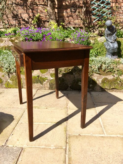 GEORGIAN OAK SIDE TABLE - ADDITIONAL PHOTO 6