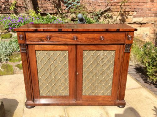 regency rosewood chiffonier - CATEGORY: ANTIQUE SIDEBOARDS - DATED REGENCY
