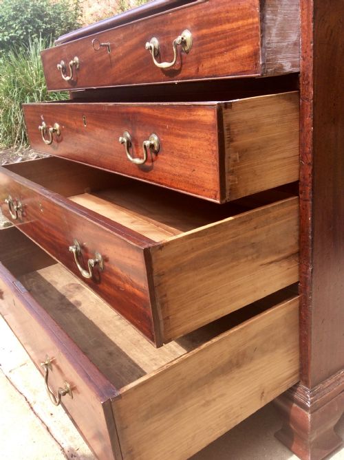 SUPER SMALL GEORGIAN CHEST OF DRAWERS - ADDITIONAL PHOTO 5