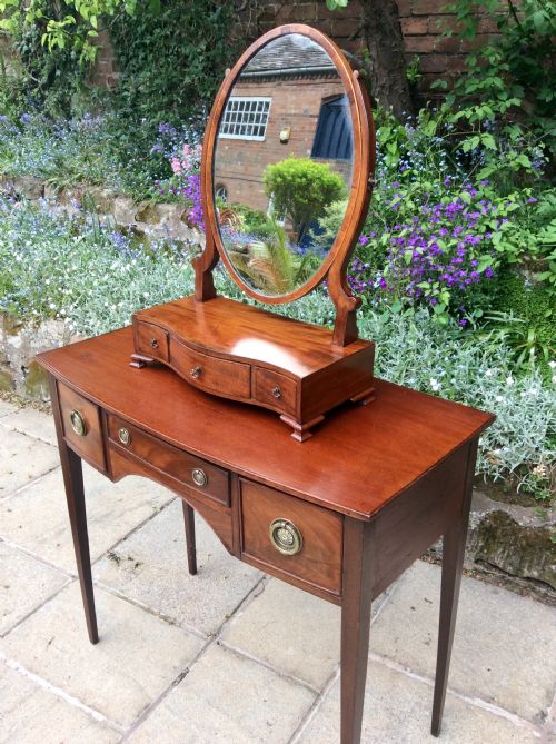 GEORGIAN MAHOGANY TOILET OR DRESSING TABLE MIRROR - ADDITIONAL PHOTO 7