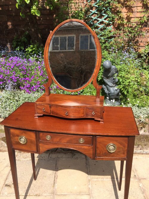 GEORGIAN MAHOGANY TOILET OR DRESSING TABLE MIRROR - ADDITIONAL PHOTO 8