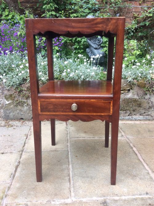MAHOGANY BEDSIDE TABLE - ADDITIONAL PHOTO 2