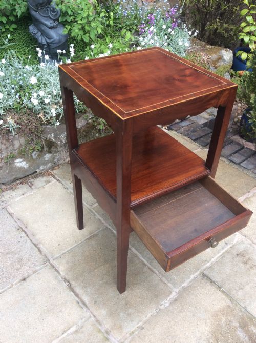 MAHOGANY BEDSIDE TABLE - ADDITIONAL PHOTO 4