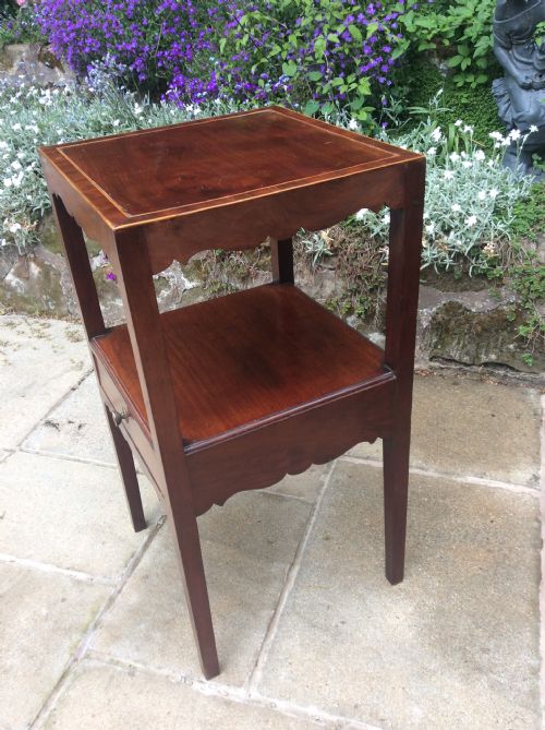 MAHOGANY BEDSIDE TABLE - ADDITIONAL PHOTO 5