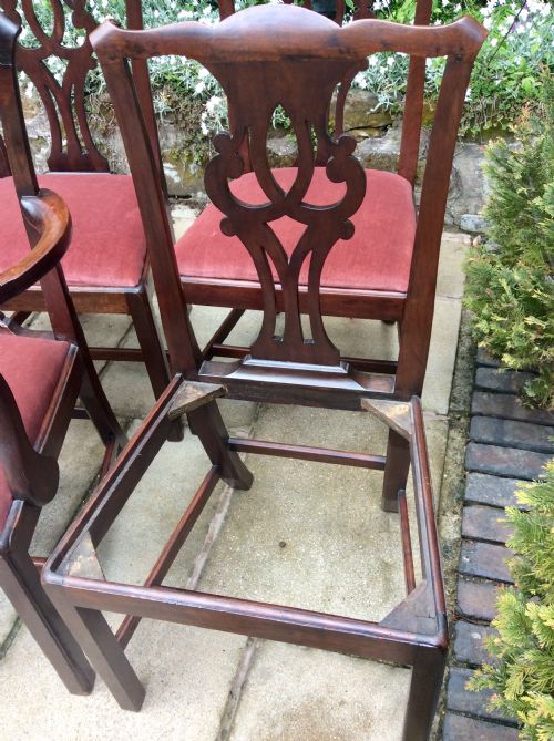 SIX GEORGIAN MAHOGANY DINING CHAIRS - ADDITIONAL PHOTO 3