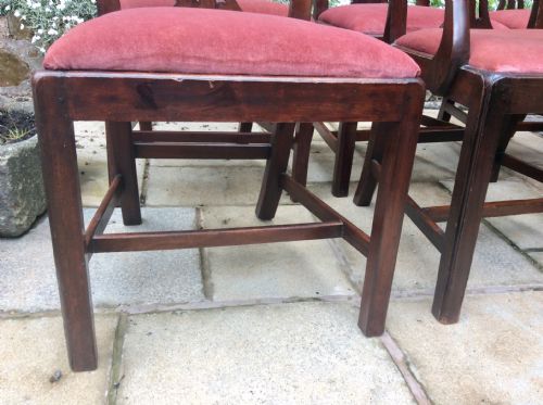 SIX GEORGIAN MAHOGANY DINING CHAIRS - ADDITIONAL PHOTO 7