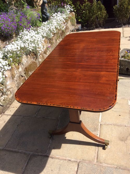 SUPERB REGENCY MAHOGANY SOFA TABLE - ADDITIONAL PHOTO 5