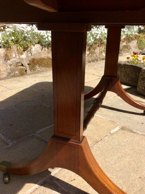 SUPERB REGENCY MAHOGANY SOFA TABLE - ADDITIONAL PHOTO 7