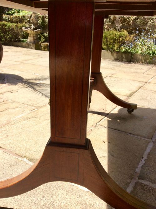 SUPERB REGENCY MAHOGANY SOFA TABLE - ADDITIONAL PHOTO 8