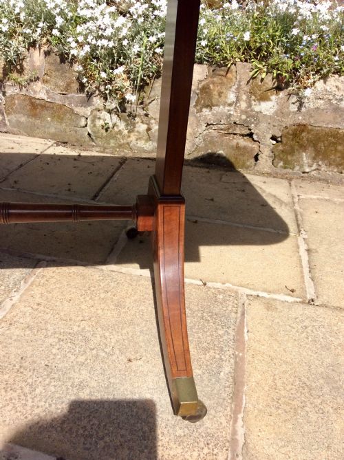 SUPERB REGENCY MAHOGANY SOFA TABLE - ADDITIONAL PHOTO 9