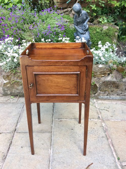 mahogany bedside table pot cupboard - CATEGORY: ANTIQUE CUPBOARDS - DATED 19TH CENTURY