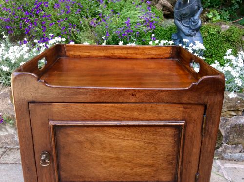 MAHOGANY BEDSIDE TABLE POT CUPBOARD - ADDITIONAL PHOTO 6