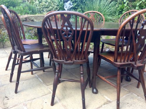 OAK DINING TABLE 18TH CENTURY - ADDITIONAL PHOTO 5