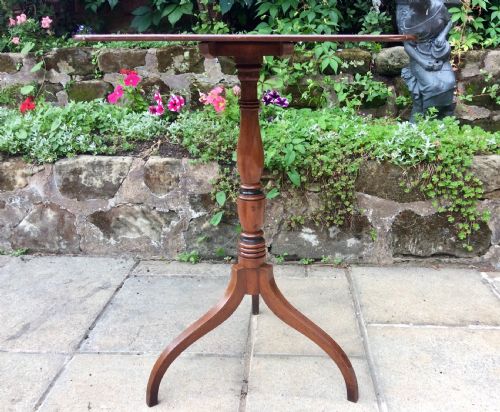 GEORGIAN MAHOGANY TRIPOD LAMP TABLE - ADDITIONAL PHOTO 3