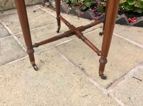 SMALL REGENCY PEMBROKE WORK OR LAMP TABLE - ADDITIONAL PHOTO 8