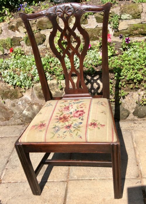 georgian chippendale period chair - CATEGORY: ANTIQUE CHAIRS - DATED 18TH CENTURY