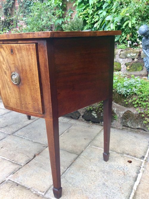 SUPER SMALL GEORGIAN BOW FRONT SIDEBOARD - ADDITIONAL PHOTO 6