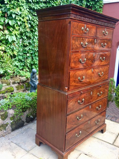 GEORGIAN TALLBOY OR CHEST ON CHEST - ADDITIONAL PHOTO 1