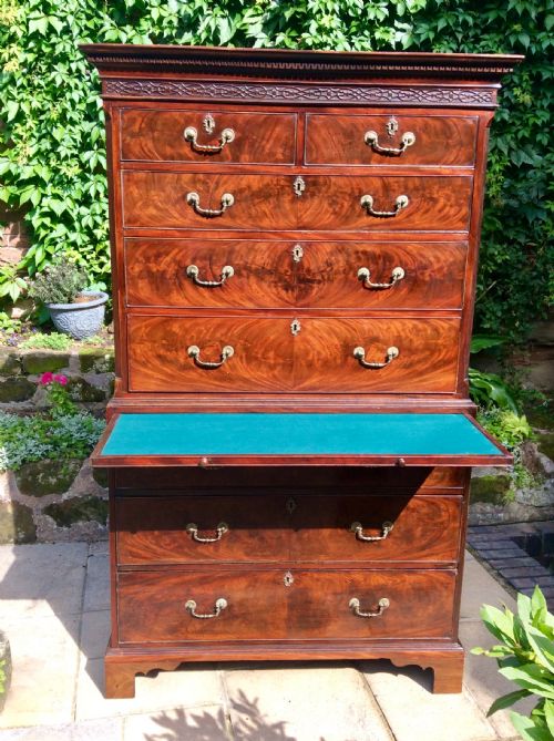 GEORGIAN TALLBOY OR CHEST ON CHEST - ADDITIONAL PHOTO 2
