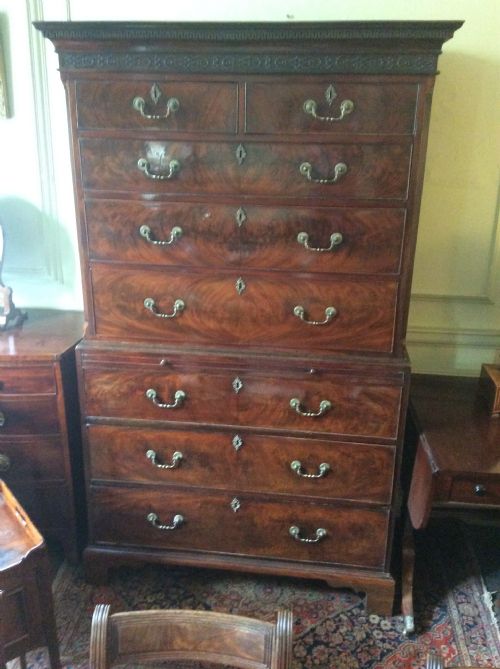 GEORGIAN TALLBOY OR CHEST ON CHEST - ADDITIONAL PHOTO 8