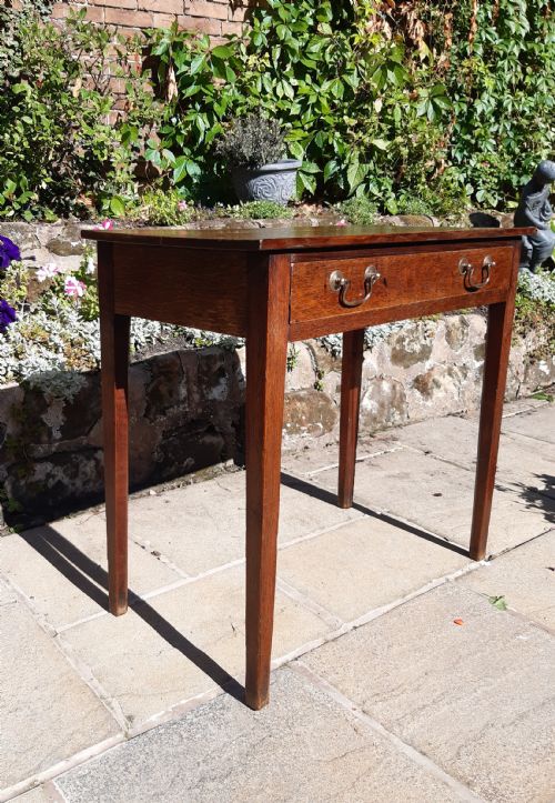 GEORGIAN OAK SIDE TABLE - ADDITIONAL PHOTO 3