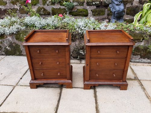 A Pair of Small Oak Set of  Drawers