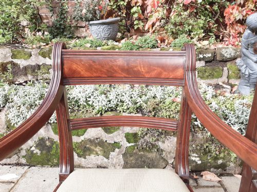 PAIR OF REGENCY ELBOW CHAIRS - ADDITIONAL PHOTO 1
