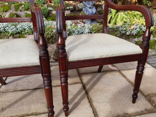 PAIR OF REGENCY ELBOW CHAIRS - ADDITIONAL PHOTO 5