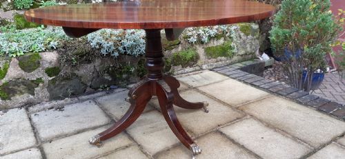 REGENCY ROSEWOOD CIRCULAR TABLE - ADDITIONAL PHOTO 1