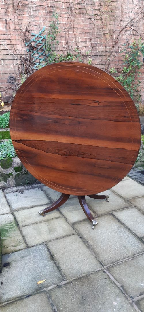 REGENCY ROSEWOOD CIRCULAR TABLE - ADDITIONAL PHOTO 2