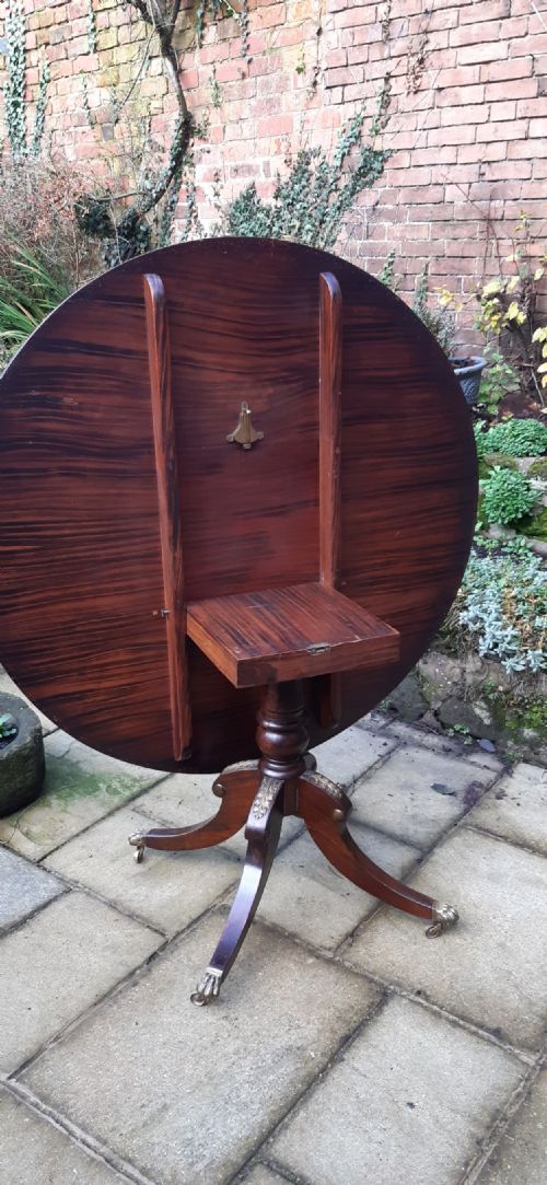 REGENCY ROSEWOOD CIRCULAR TABLE - ADDITIONAL PHOTO 4