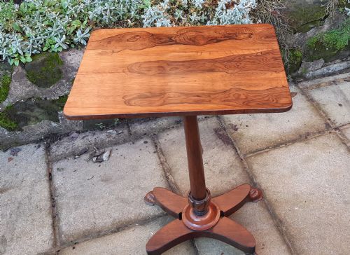 late regency rosewood lamp table - CATEGORY: ANTIQUE TABLES - DATED REGENCY