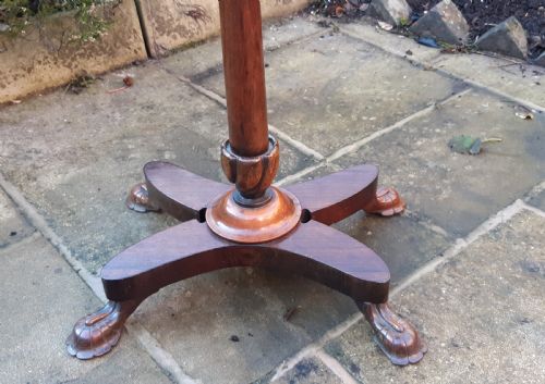 LATE REGENCY ROSEWOOD LAMP TABLE - ADDITIONAL PHOTO 4