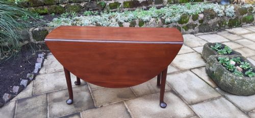 georgian mahogany drop leaf dining table - CATEGORY: ANTIQUE TABLES - DATED GEORGIAN