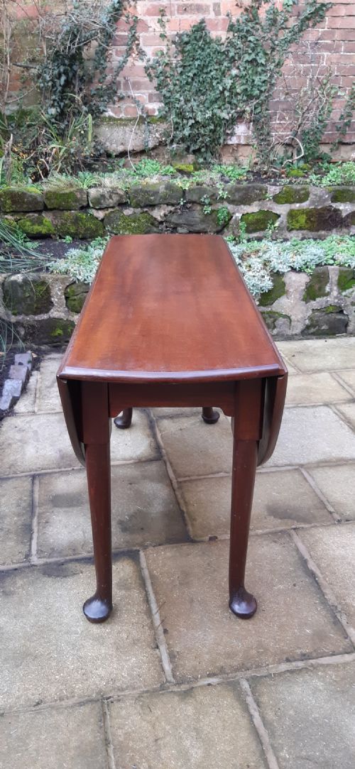GEORGIAN MAHOGANY DROP LEAF DINING TABLE - ADDITIONAL PHOTO 2