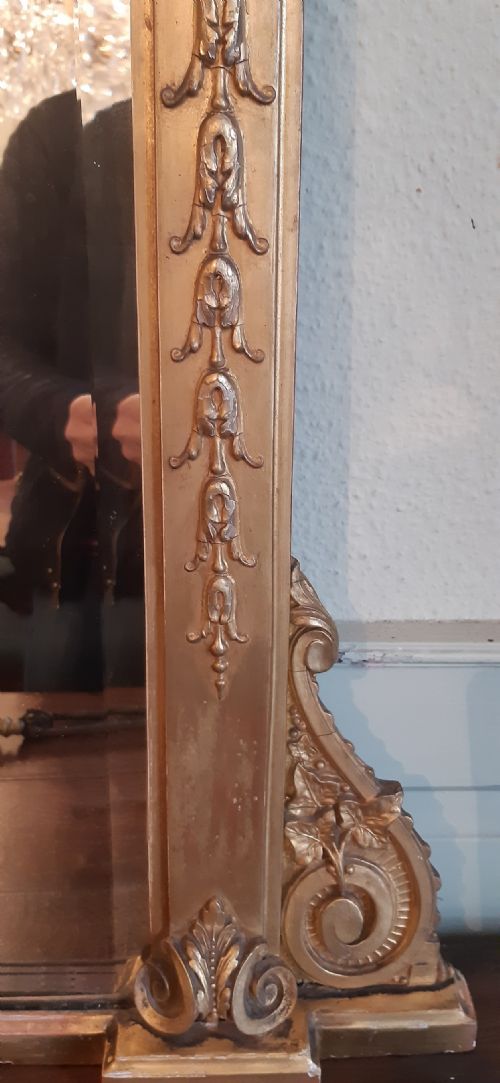 REGENCY GILT OVERMANTEL MIRROR - ADDITIONAL PHOTO 3